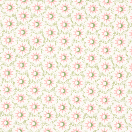 Schumacher Lucie Pink & Green Wallpaper - Eade's Wallpaper