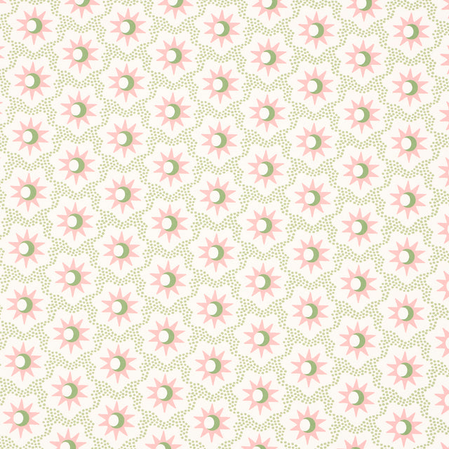 Schumacher Lucie Pink & Green Wallpaper - Eade's Wallpaper