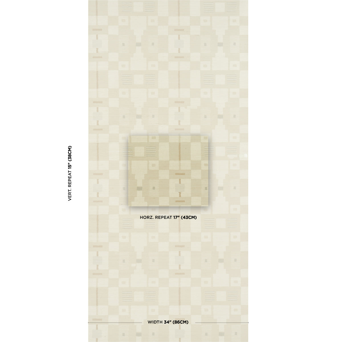 Schumacher Periscope Sisal Neutral Wallpaper - Eade's Wallpaper