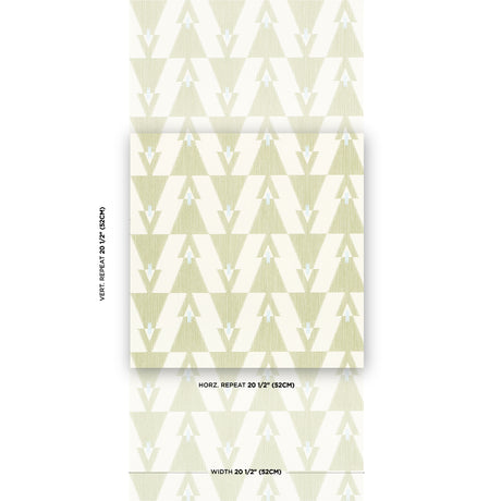 Schumacher Kalido Pistachio Wallpaper