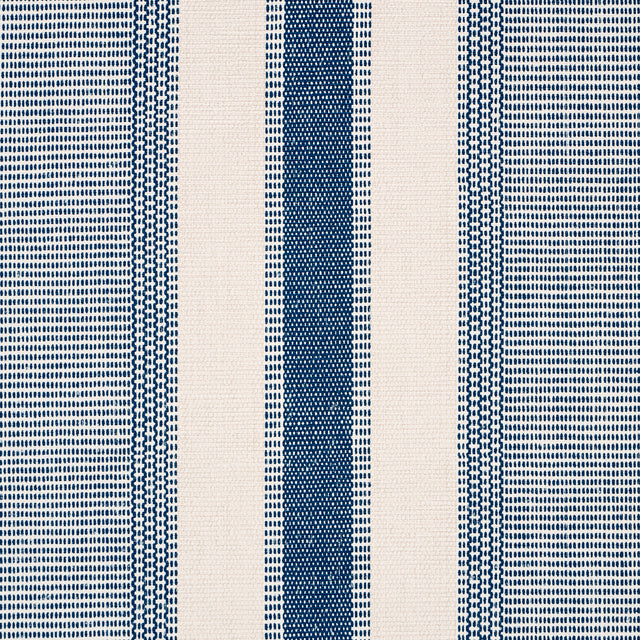 Schumacher 5015801 IPALA STRIPE VINYL in OCEAN Wallpaper - A