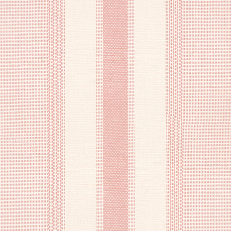 Schumacher 5015803 IPALA STRIPE VINYL in BLUSH Wallpaper - A