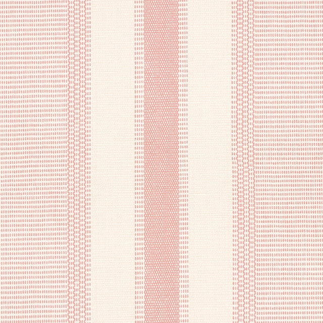 Schumacher 5015803 IPALA STRIPE VINYL in BLUSH Wallpaper - A