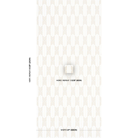 Schumacher Quiver Sesame Wallpaper - Eade's Wallpaper