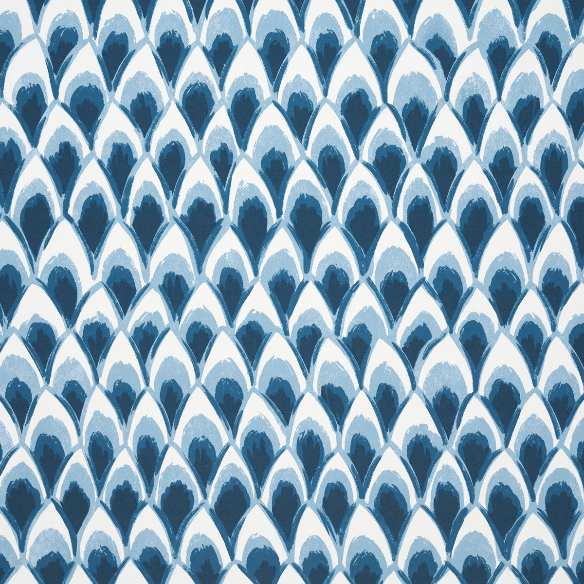 Schumacher Chinoiserie Grande Panel Set Indigo Wallpaper