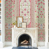Schumacher Montecito Panel Set Red Wallpaper - Eade's Wallpaper