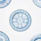 Schumacher Montecito Porcelain Indigo Wallpaper - Eade's Wallpaper