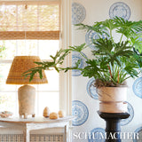 Schumacher Montecito Porcelain Indigo Wallpaper - Eade's Wallpaper