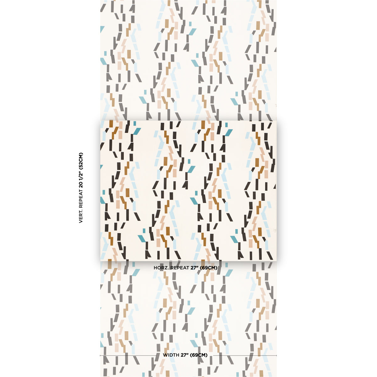 Schumacher Confetti Teal Wallpaper