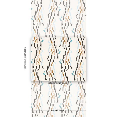 Schumacher Confetti Teal Wallpaper