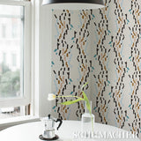 Schumacher Confetti Teal Wallpaper