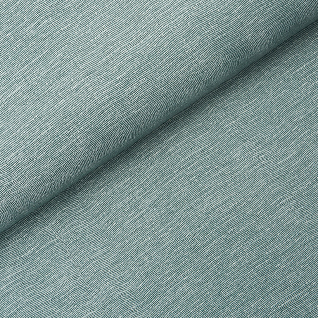 Schumacher Linen Plissé Wallcovering Adriatic Blue Wallpaper - Eade's Wallpaper