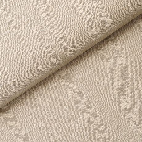Schumacher Linen Plissé Wallcovering Alabaster Wallpaper - Eade's Wallpaper