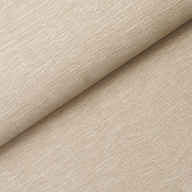 Schumacher Linen Plissé Wallcovering Alabaster Wallpaper - Eade's Wallpaper