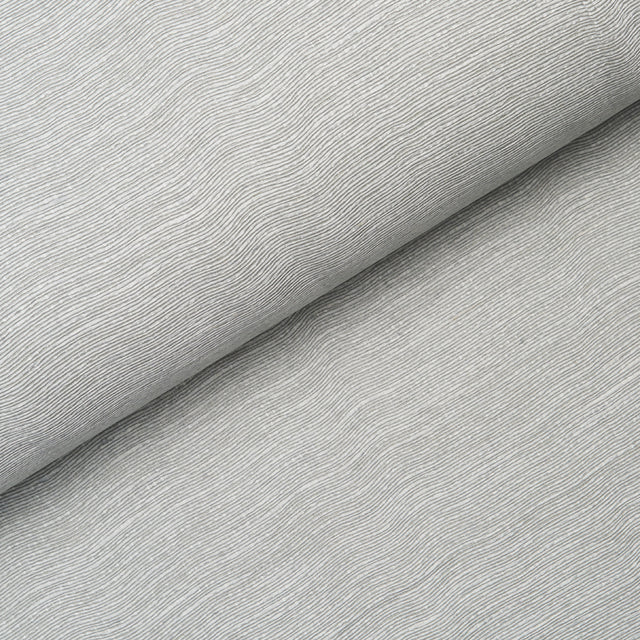 Schumacher Linen Plissé Wallcovering Mist Wallpaper - Eade's Wallpaper