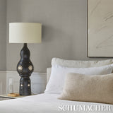 Schumacher Linen Plissé Wallcovering Natural Wallpaper - Eade's Wallpaper