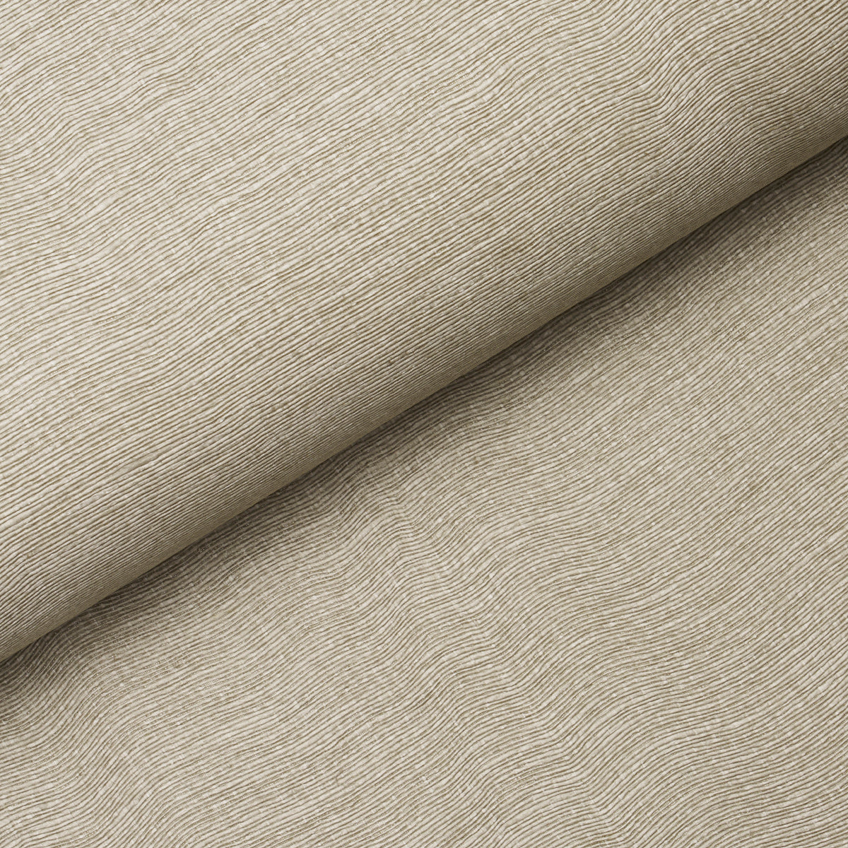 Schumacher Linen Plissé Wallcovering Natural Wallpaper - Eade's Wallpaper