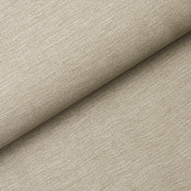 Schumacher Linen Plissé Wallcovering Natural Wallpaper - Eade's Wallpaper