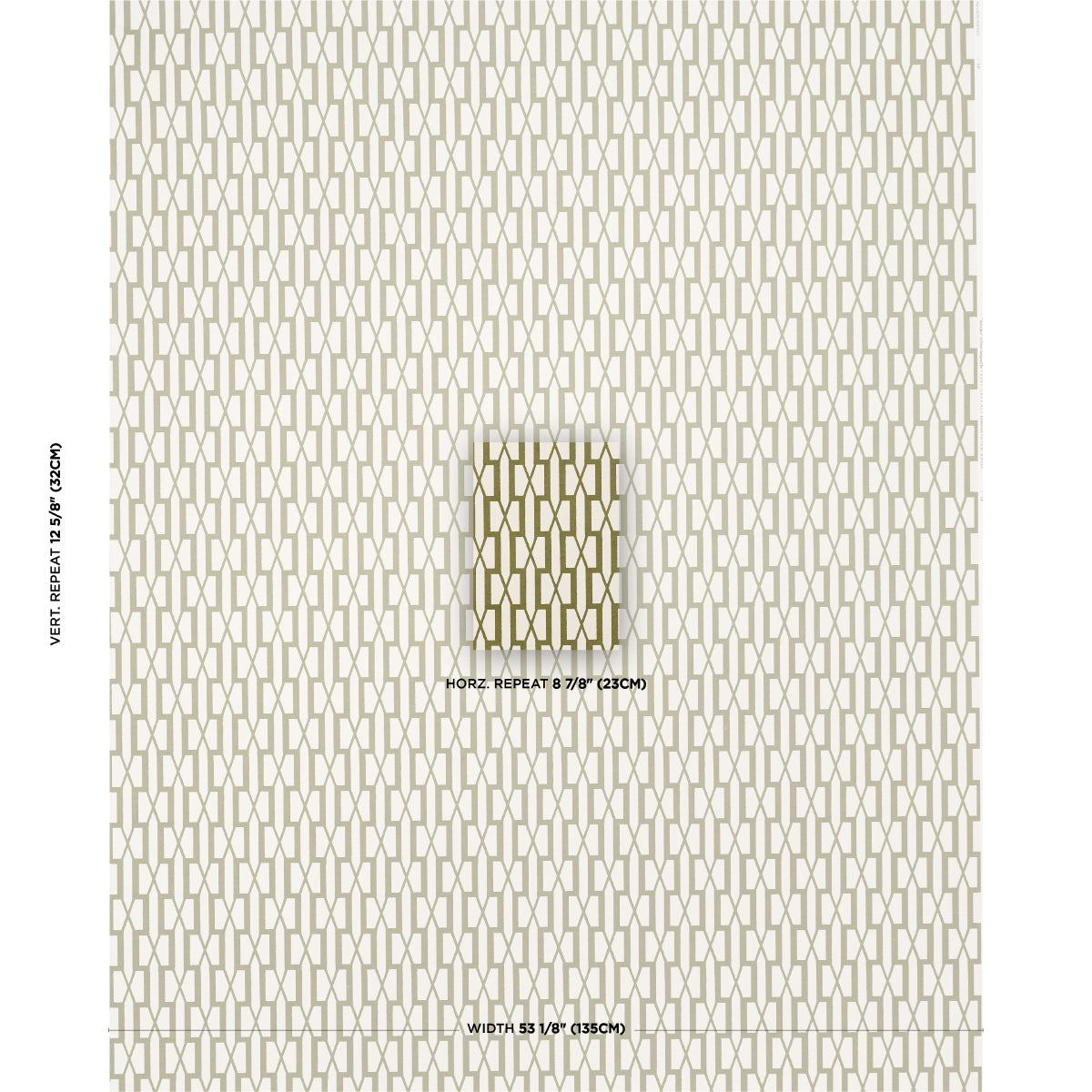 Schumacher Belvedere Olive Wallpaper