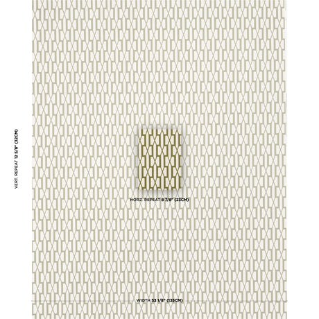 Schumacher Belvedere Olive Wallpaper