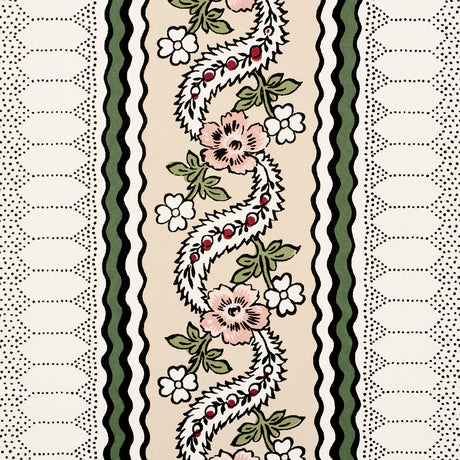 Schumacher 5015932 SERENA STRIPE in ROSE Wallpaper - RITA KO