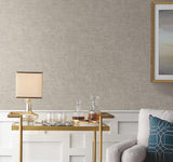 York 5015 Tabby Weave Texture Grey Wallpaper