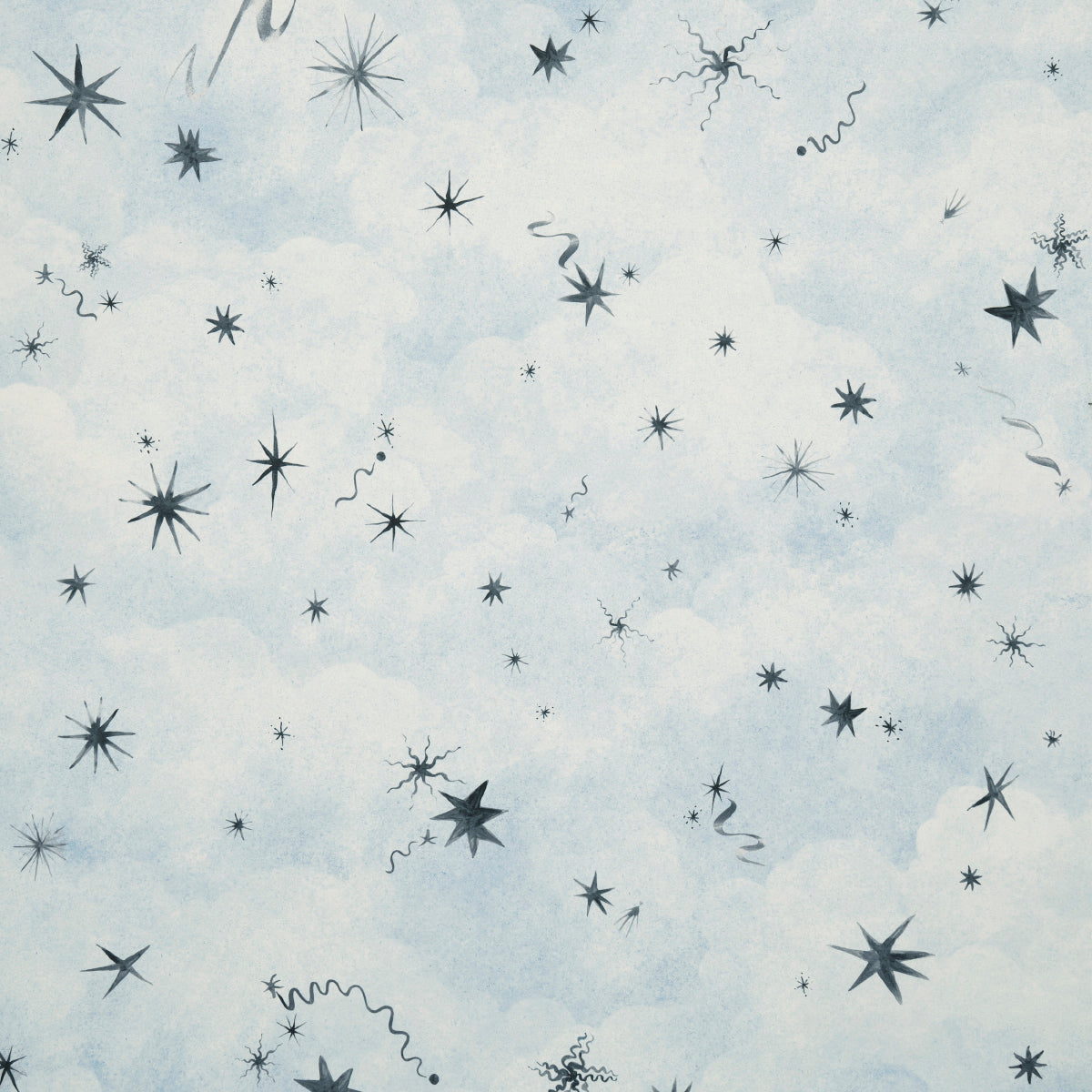 Schumacher Luminaries Clear Blue Wallpaper - Eade's Wallpaper