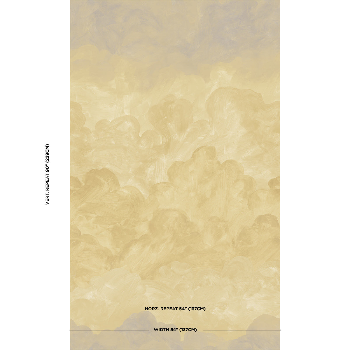 Schumacher Painted Sky Sunbeam Wallpaper - Eade's Wallpaper