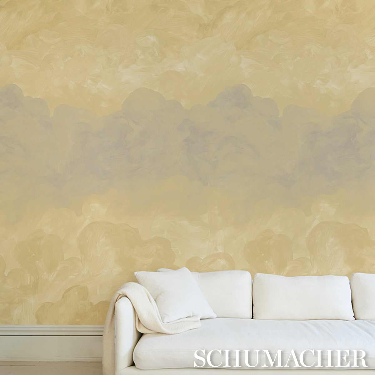 Schumacher Painted Sky Sunbeam Wallpaper - Eade's Wallpaper