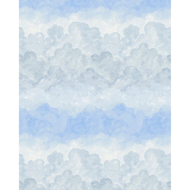 Schumacher Painted Sky Clear Blue Wallpaper - Eade's Wallpaper