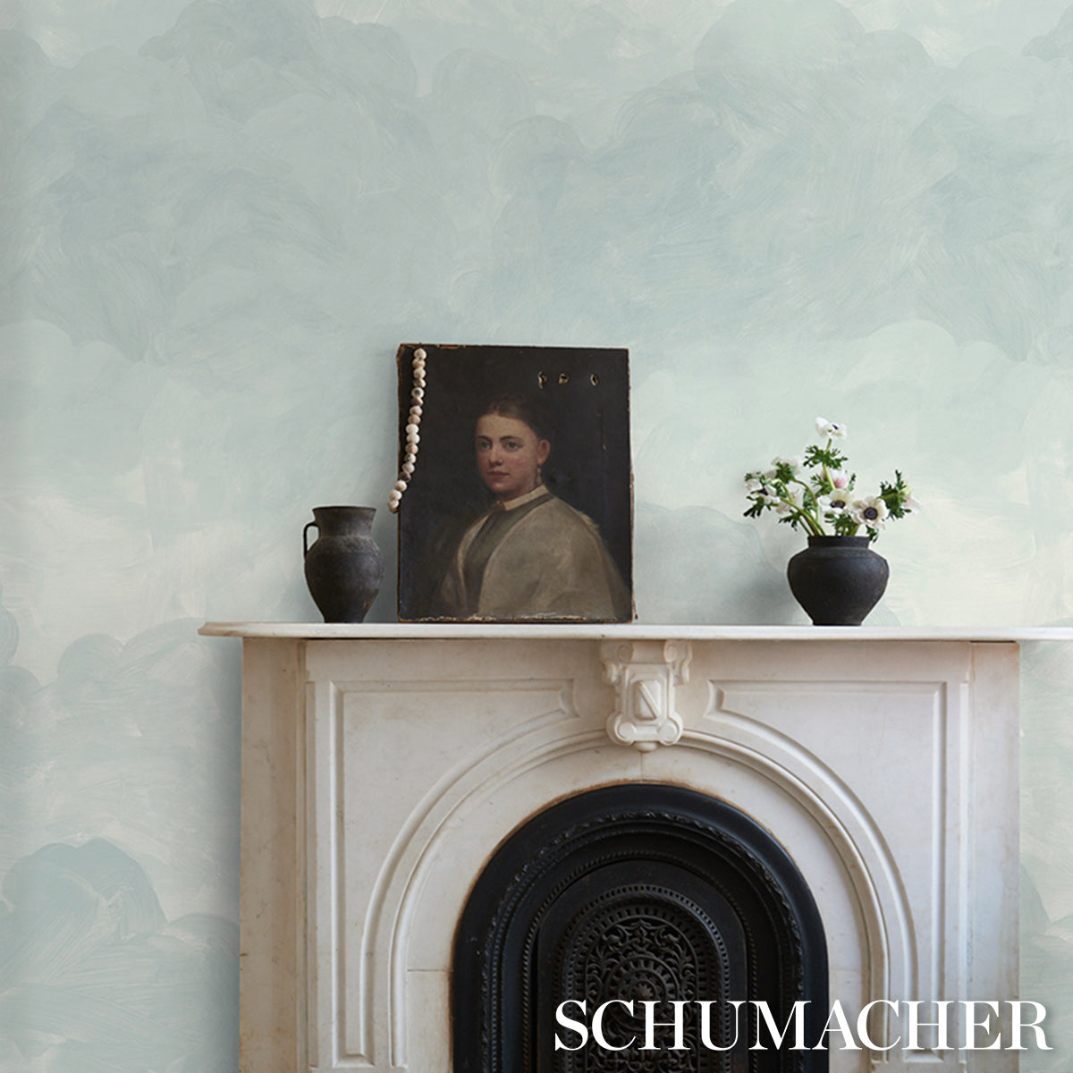 Schumacher Painted Sky Air Wallpaper - Eade's Wallpaper