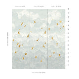 Schumacher Ascendance 3 Panel Set Air Wallpaper