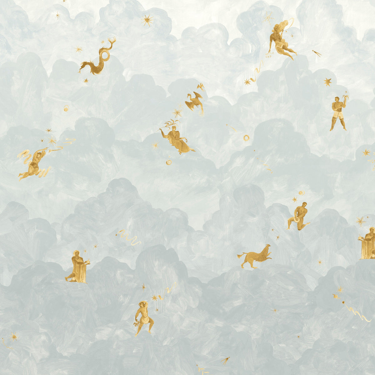 Schumacher Ascendance 3 Panel Set Air Wallpaper