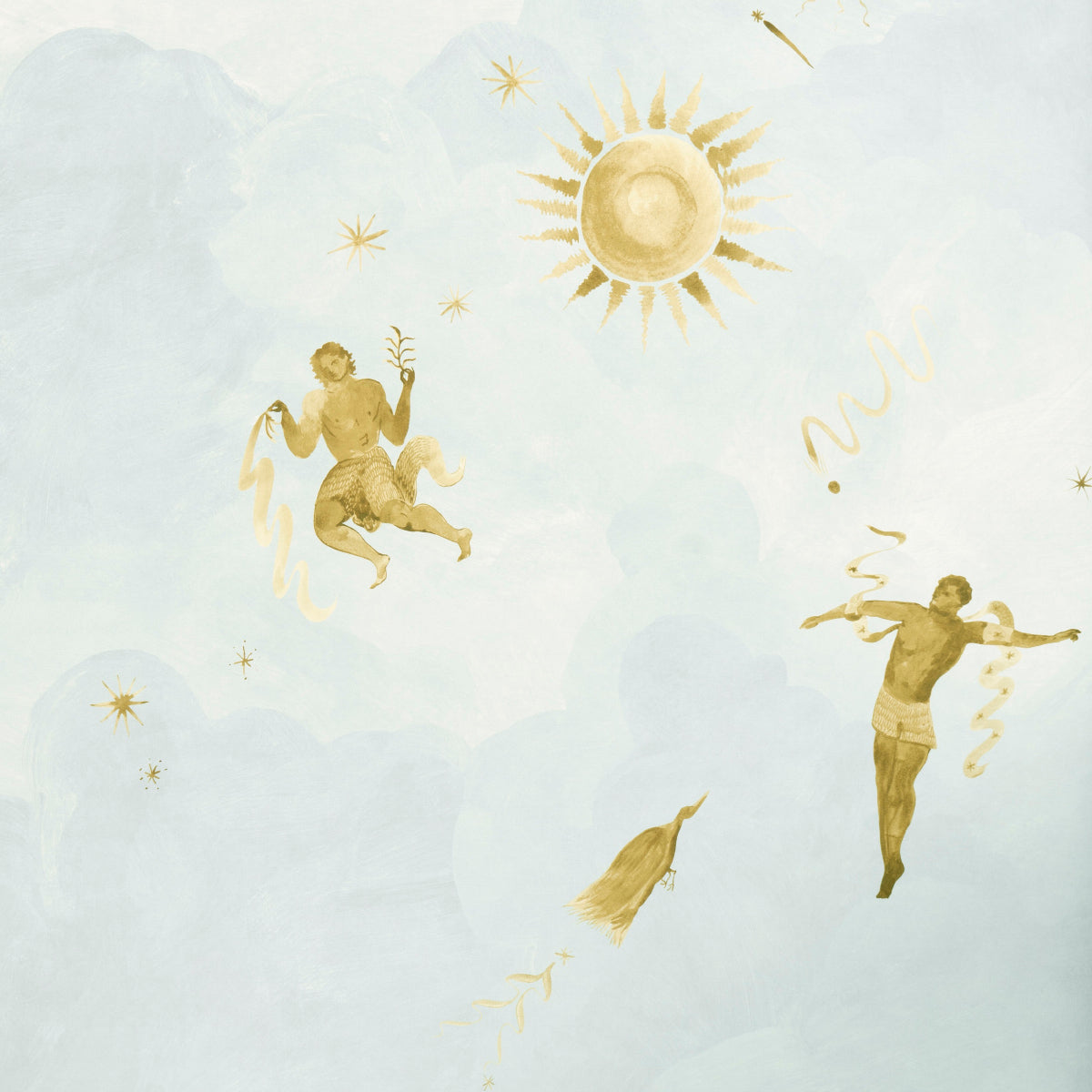Schumacher Ascendance 3 Panel Set Air Wallpaper