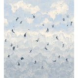 Schumacher Ascendance 3 Panel Set Clear Blue Wallpaper