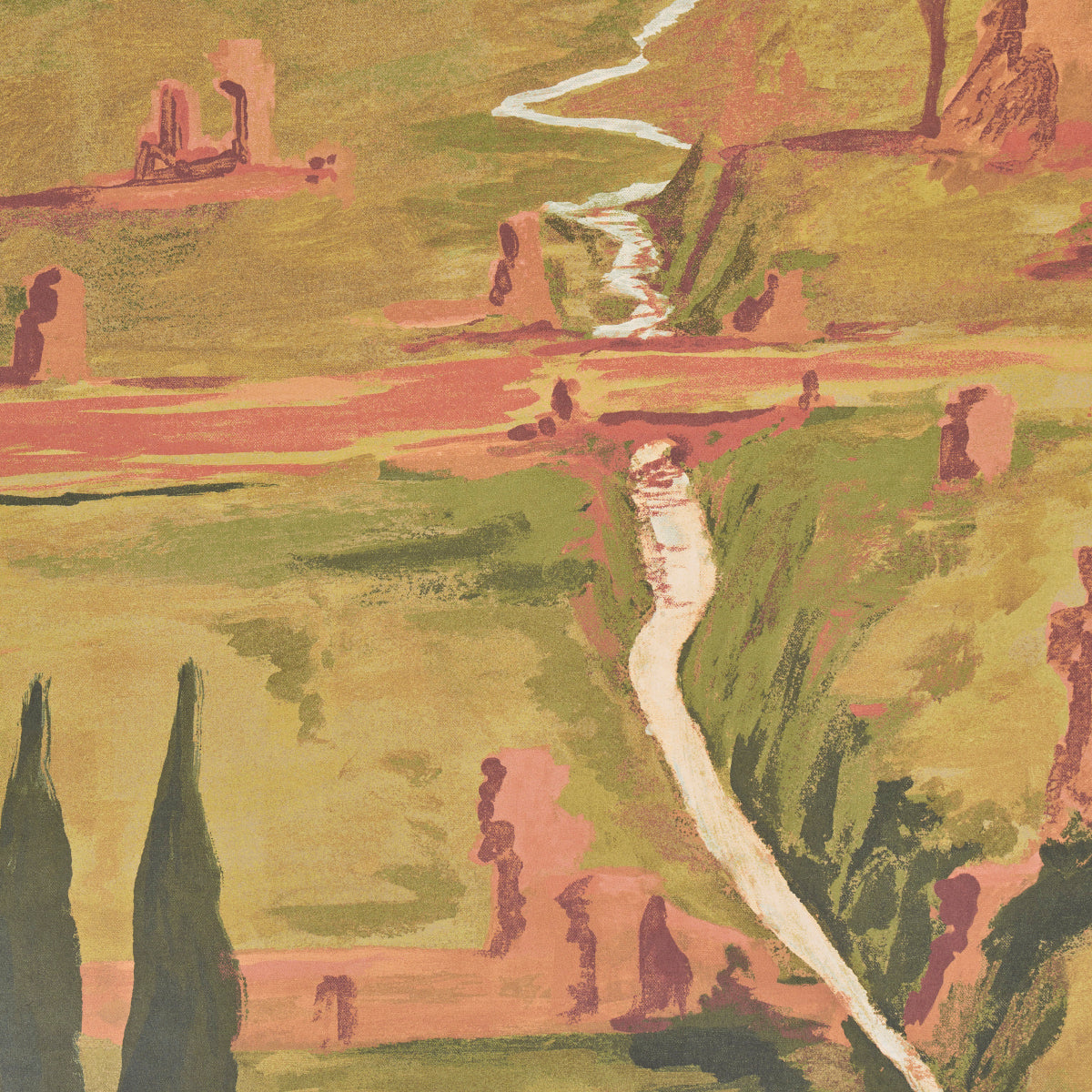Schumacher Appian Way 4 Panel Set Daylight Wallpaper
