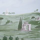 Schumacher Appian Way 4 Panel Set Fog Wallpaper