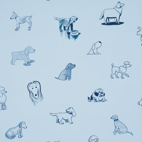 Schumacher 5016132 GOOD DOGS EVERYWHERE in SKY & NAVY BLUE W