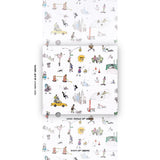 Schumacher Joana Avillez'S Street Scenes Multicolor On White Wallpaper