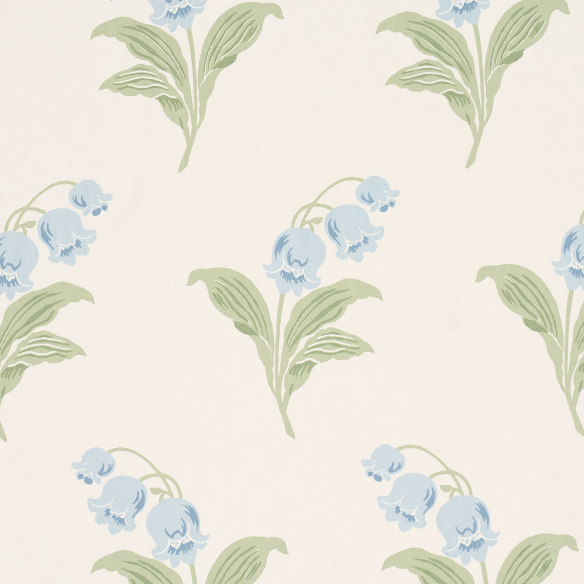 Schumacher Lily Of The Valley Bluebell Wallpaper - Eade's Wallpaper