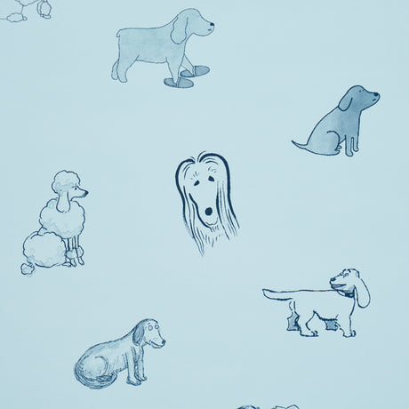 Schumacher 5016302 GOOD DOGS EVERYWHERE in SKY & NAVY BLUE W