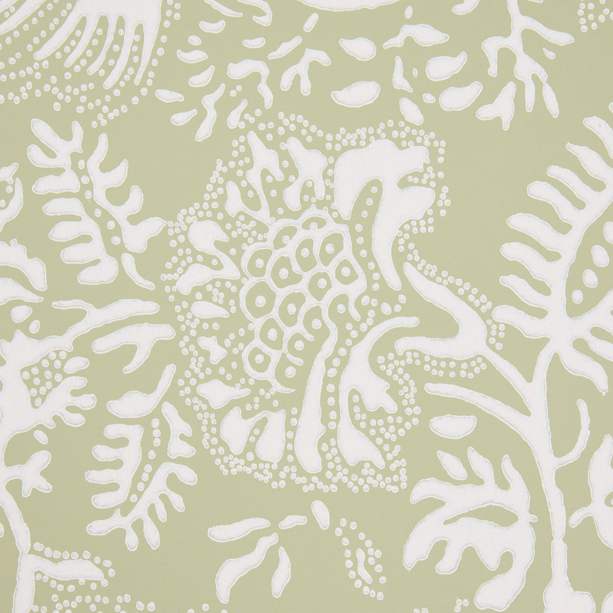 Schumacher 5016371 POMEGRANATE PRINT in MOSS Wallpaper - A L