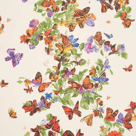 Schumacher Pyne Butterfly Monarch Orange Wallpaper - Eade's Wallpaper