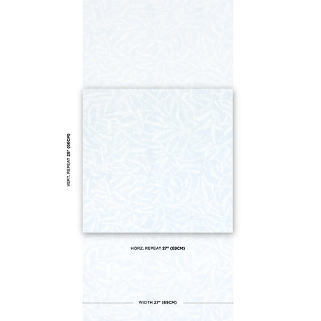 Schumacher Leaf Bloom Sky Wallpaper - Eade's Wallpaper