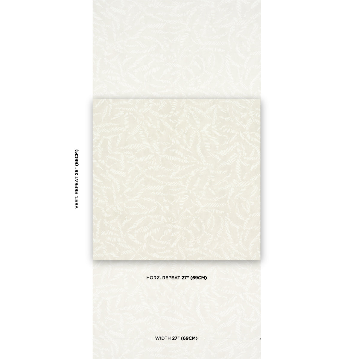 Schumacher Leaf Bloom Neutral Wallpaper - Eade's Wallpaper