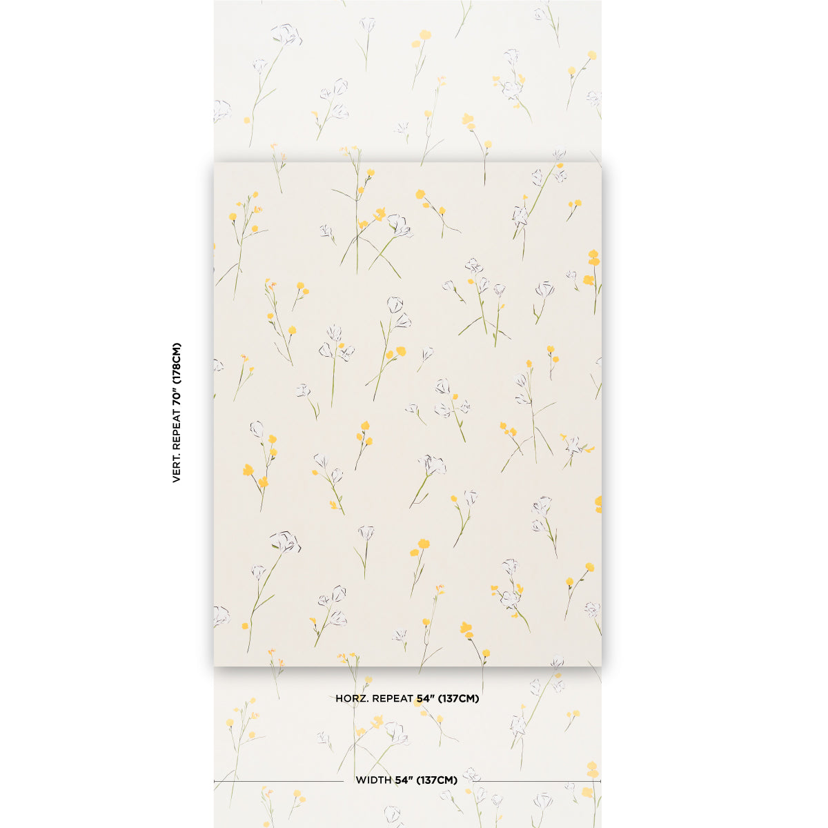 Schumacher Alex'S Floral Daffodil Wallpaper