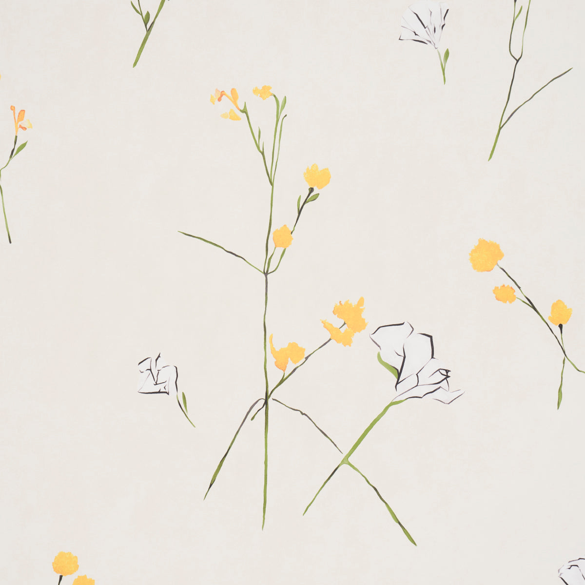 Schumacher Alex'S Floral Daffodil Wallpaper