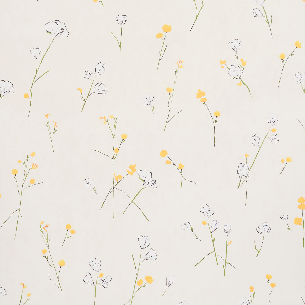 Schumacher Alex'S Floral Daffodil Wallpaper