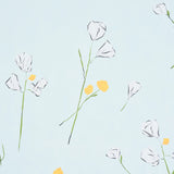 Schumacher Alex'S Floral Mist Blue Wallpaper