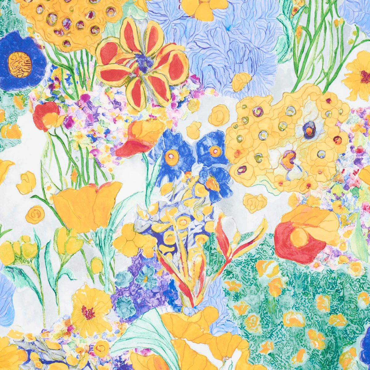 Schumacher Frank'S Garden Primary Wallpaper